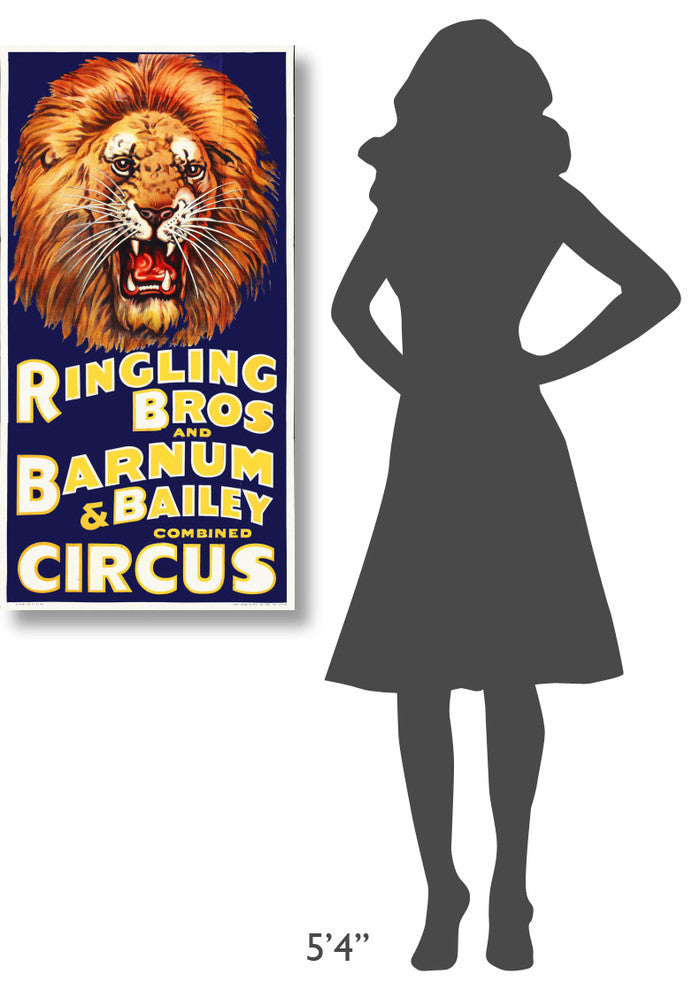 "Ringling Bros" Stretched Canvas Giclee by Hollywood Photo Archive, 21x40"