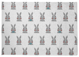 Bunny Fluffle Easter Chenille Rug, Explorer Blue, 8'x10'