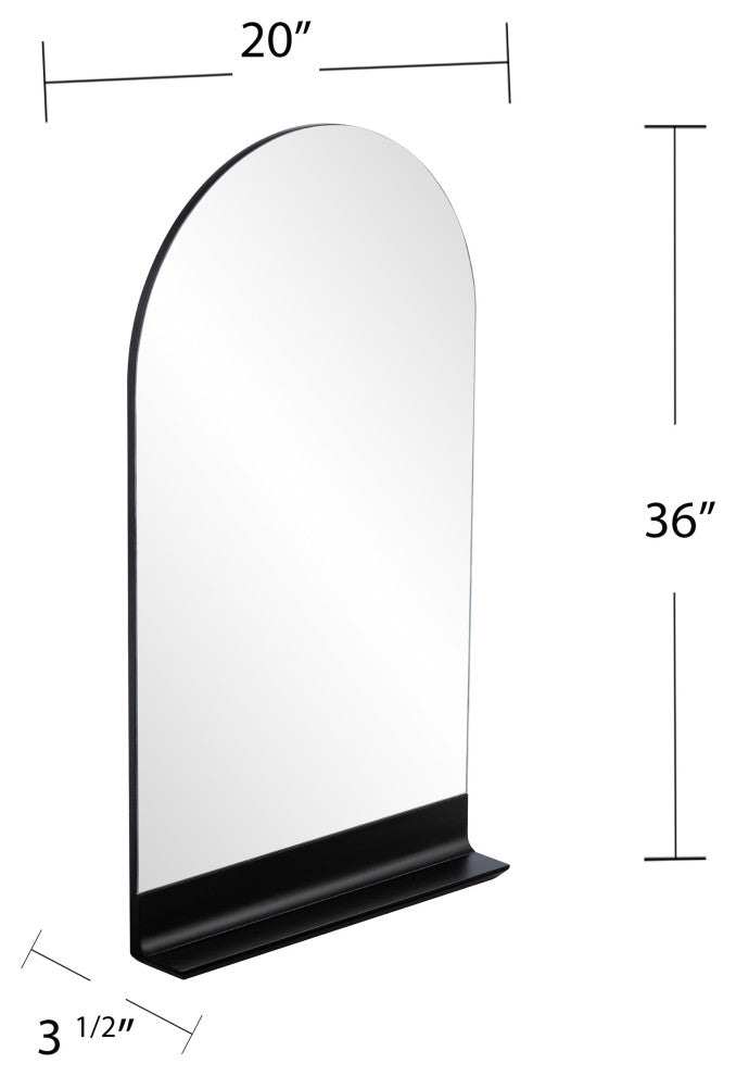 Paisley Decorative Mirror With Shelf