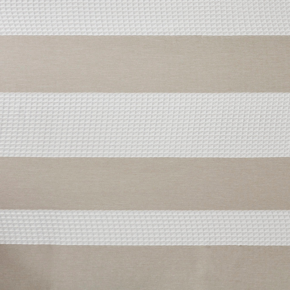 Madison Park Spa Waffle Shower Curtain With 3M Treatment, Taupe