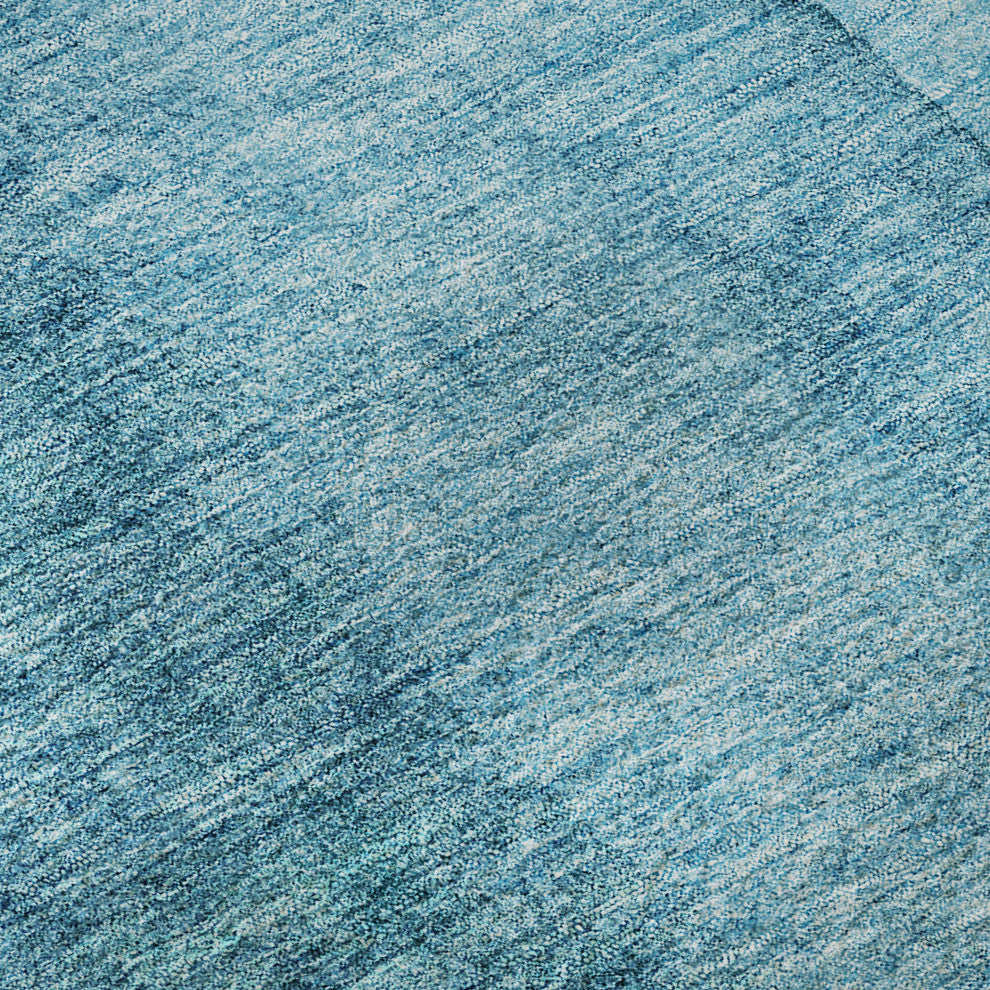 Premium Machine Washable Mayfield AMF690 Teal 2'3" x 7'6" Runner Rug