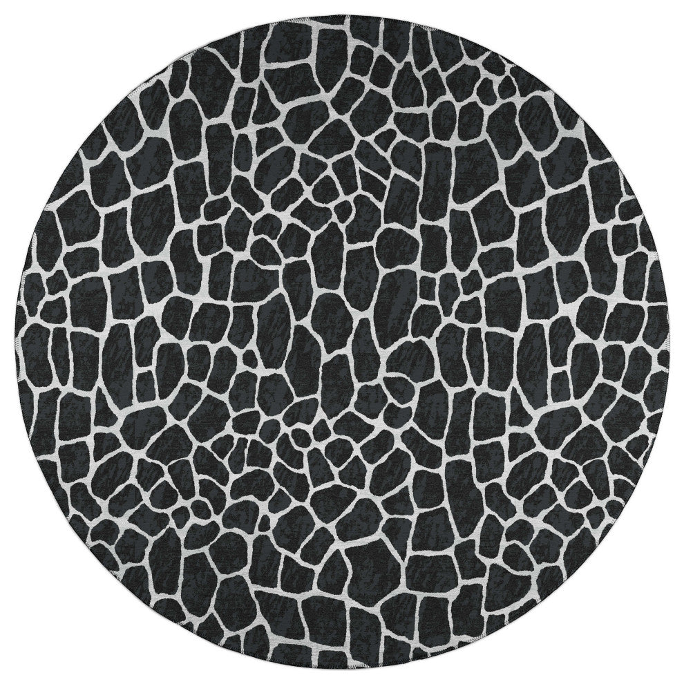 Indoor/Outdoor Mali ML4 Midnight Machine Washable 10' x 10' Round Rug