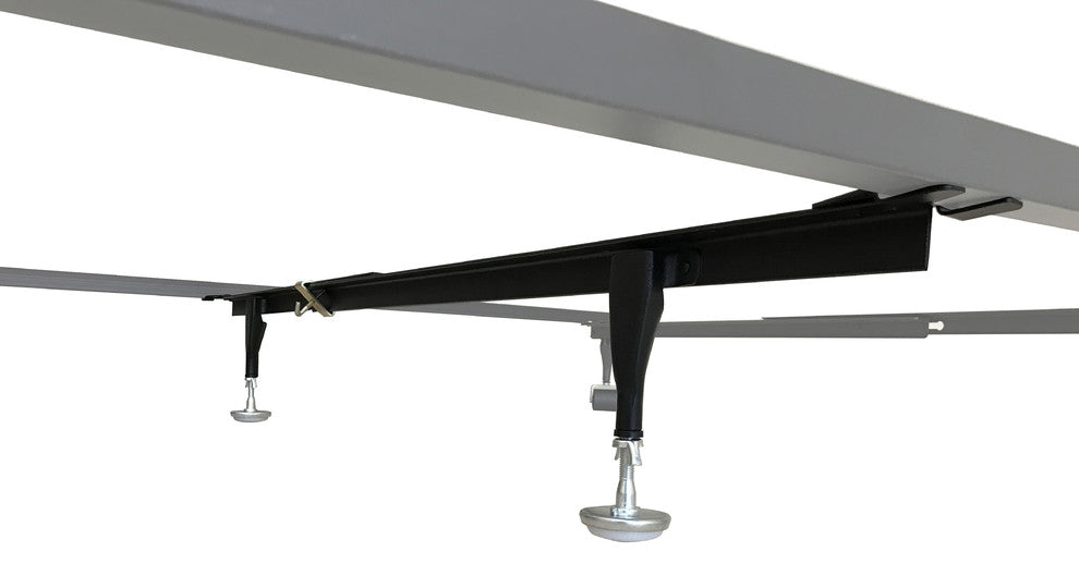 Metal Heavy Duty Center Support Rail System For Bed Frame, Queen; King; Cali Kin