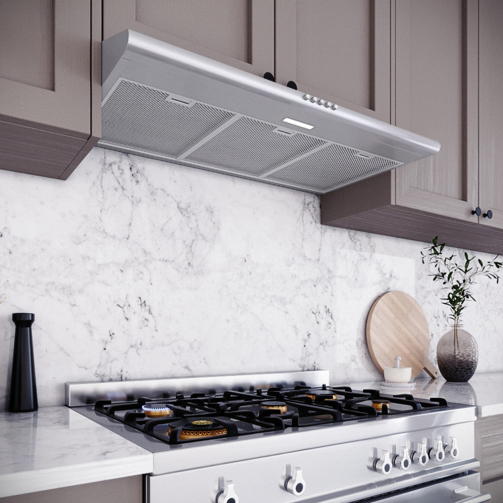 Streamline 36" Amendola Convertible Undermount Range Hood, Stainless Steel