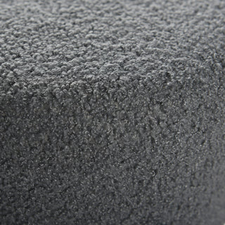Soloist Bar Stool Slate Grey Boucle Upholstered Cushion