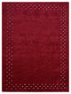 HAND KNOTTED LOOM SILK ECO-FRIENDLY AREA RUGS -8'x10',Rectangle,Red,Contemporary