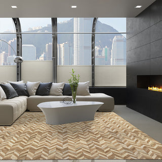 Cowhide Patchwork Rug, Atlas, Morph, 6'x9'