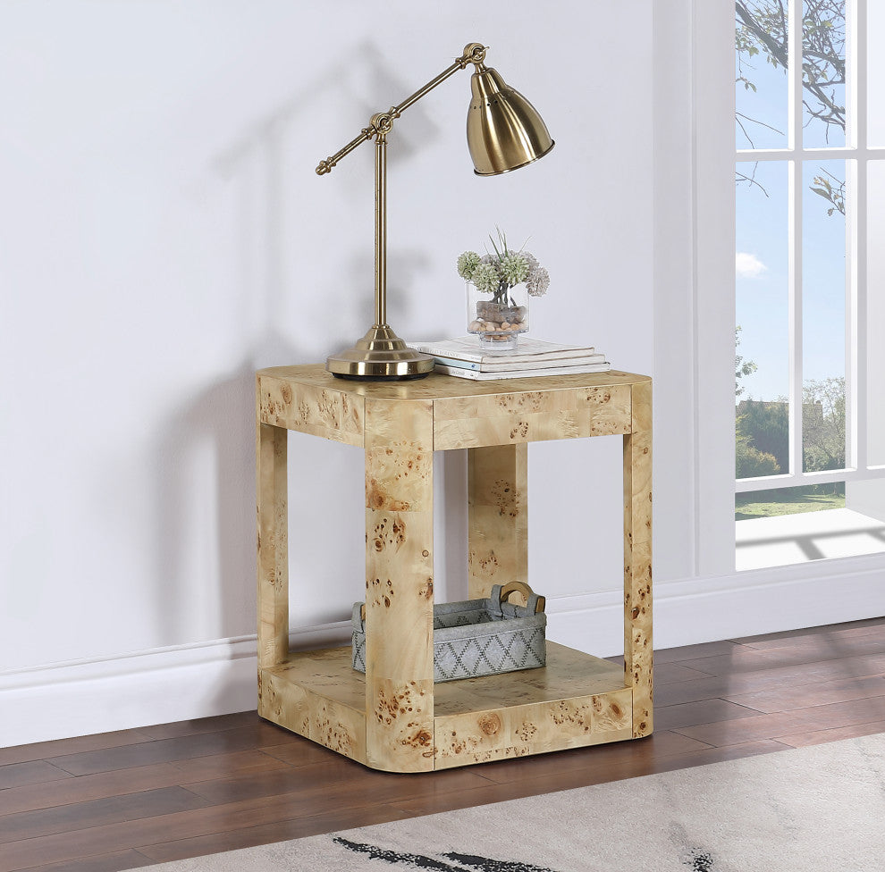 Reeves Table, Black, Coffee Table, Beige, End Table