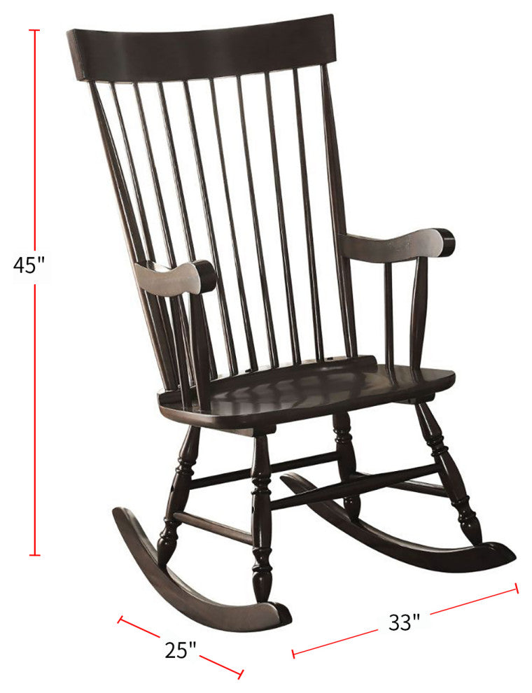 Wooden Rocking Chair, Black