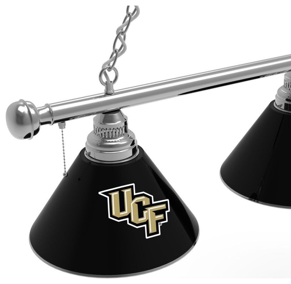 Holland University of Central Florida 3-Shade Billiard Light - Chrome