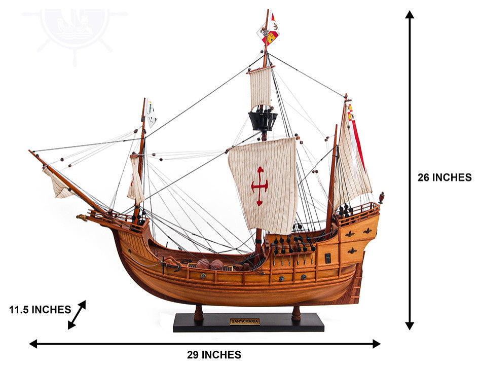 Santa Maria Museum-quality Fully Assembled Wooden Model Ship