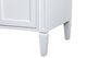 Home Living Vanity with Carrara White Marble Countertop, White, 30", Single Sink