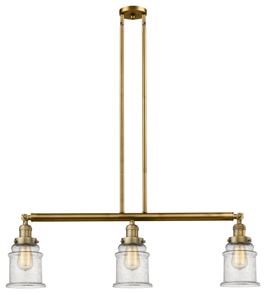Innovations Lighting 213-Bb-S-G184-Led 3 Light Dimmable Led Island Light