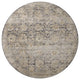 Jean Stoffer x Loloi Katherine Charcoal / Gold 9'-6" x 9'-6" Round Area Rug