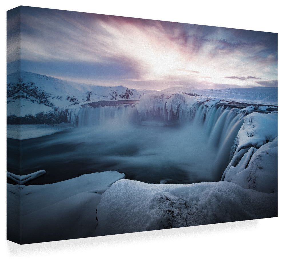 Colin Bradnam 'Morning Godafoss' Canvas Art, 24"x16"