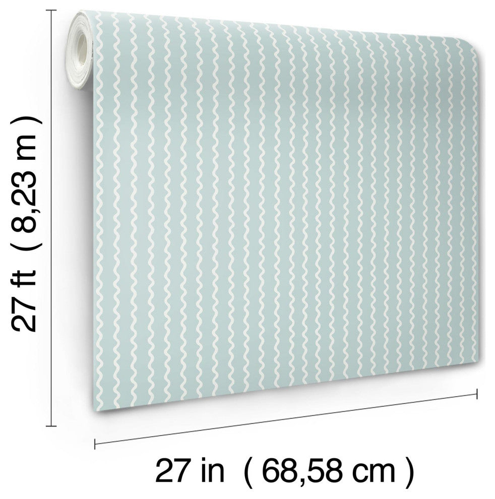 Rickrack Light Blue Wallpaper