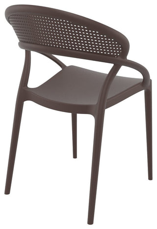 SunSet Dining Chair, Brown, Set of 2