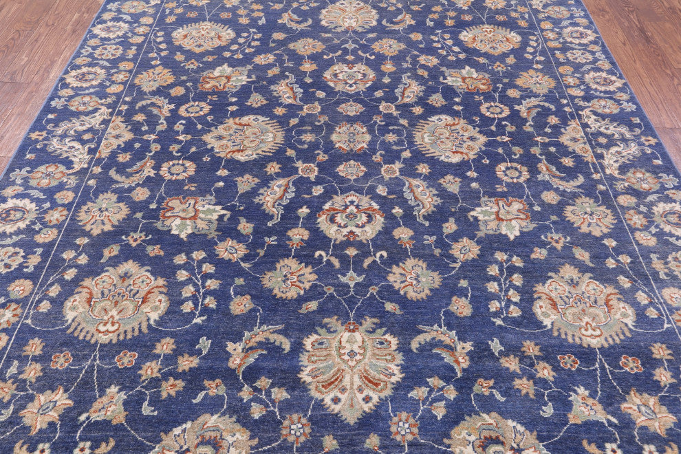 8' 1" X 9' 8" Peshawar Handmade Wool Rug Q10441