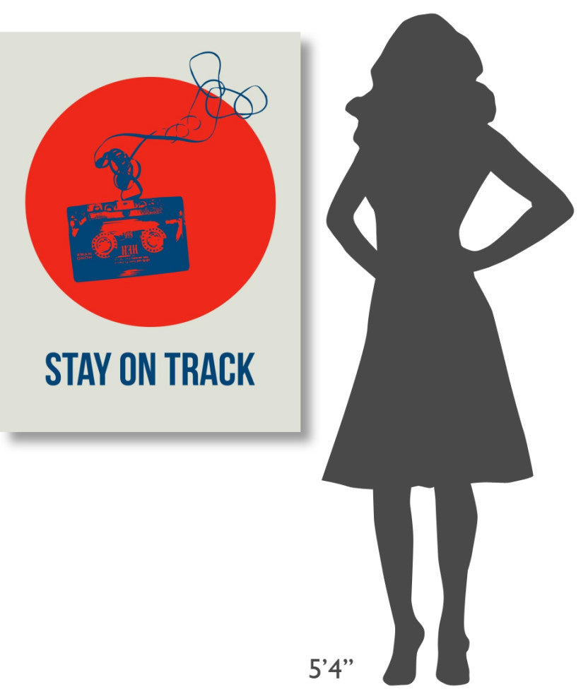 "Stay On Track Circle Poster 1" Fine Art Print