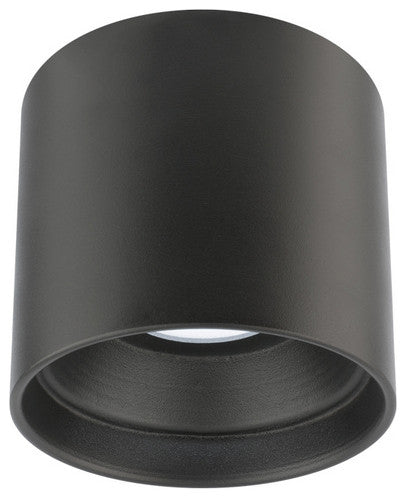 Downtown LED Outdoor Flush Mount, Black