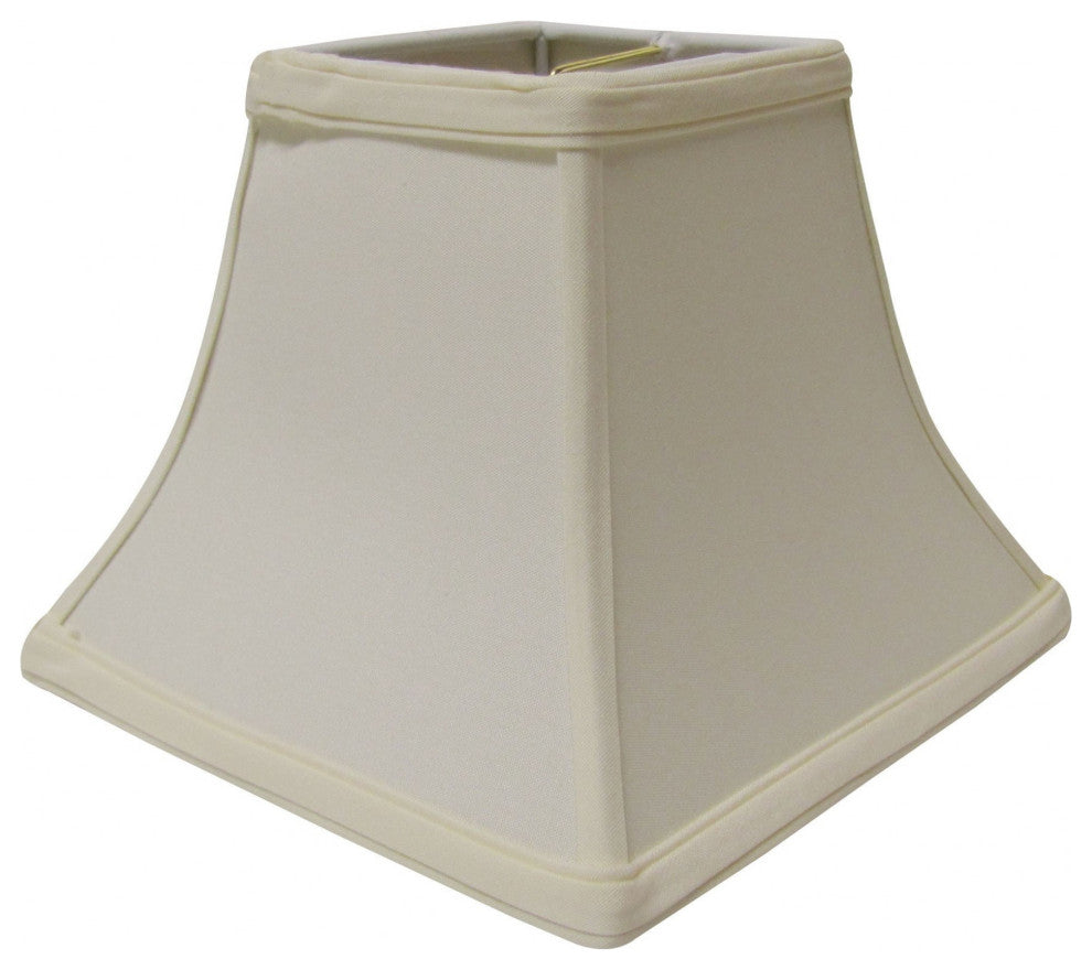 10" Ivory Square Bell No Slub Lampshade