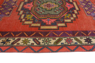 Fine Vintage Distressed Bamshad Rust/Beige Runner, 3'6x12'7