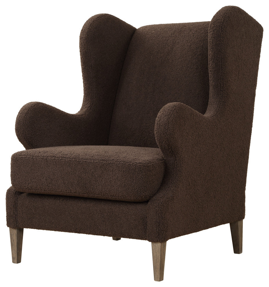 Uttermost Serpentine Brown Fabric Accent Chair