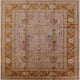 Ahgly Company Indoor Square Mid-Century Modern Area Rugs, 5' Square