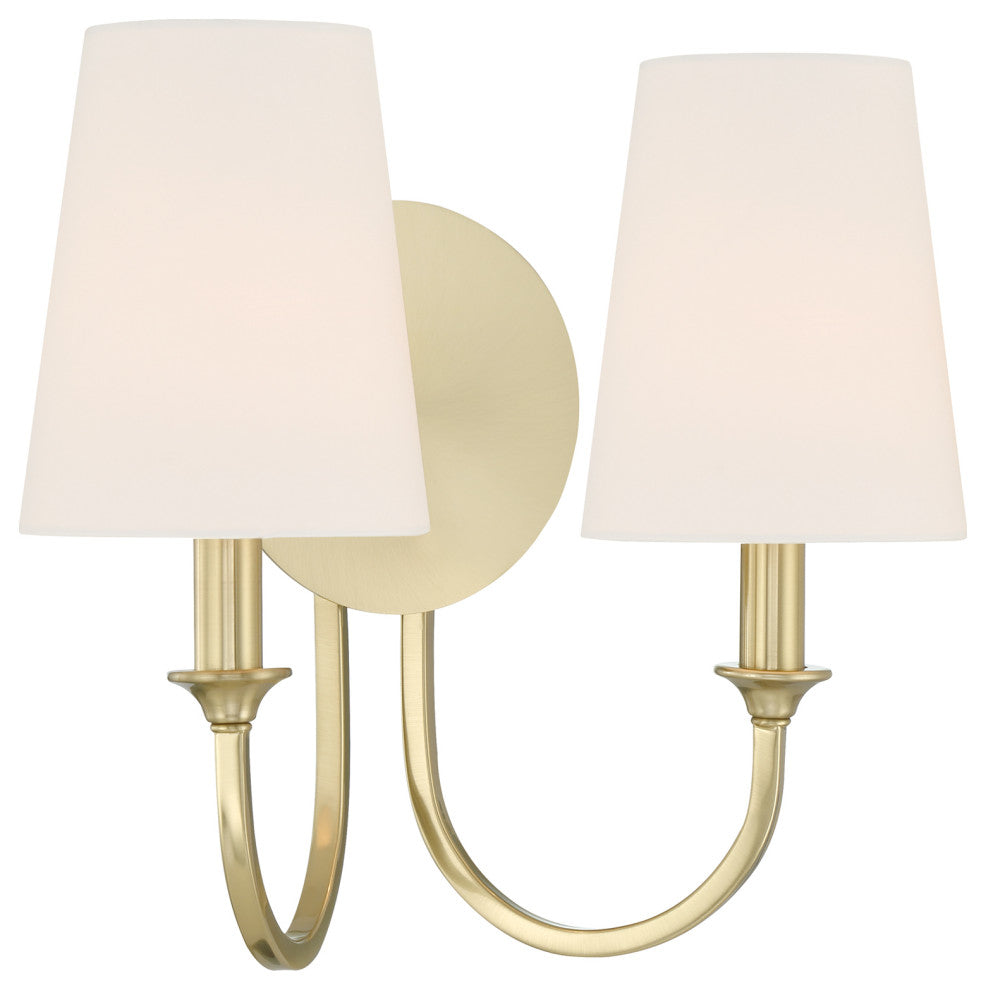 Payton 2 Light Vibrant Gold Wall Mount