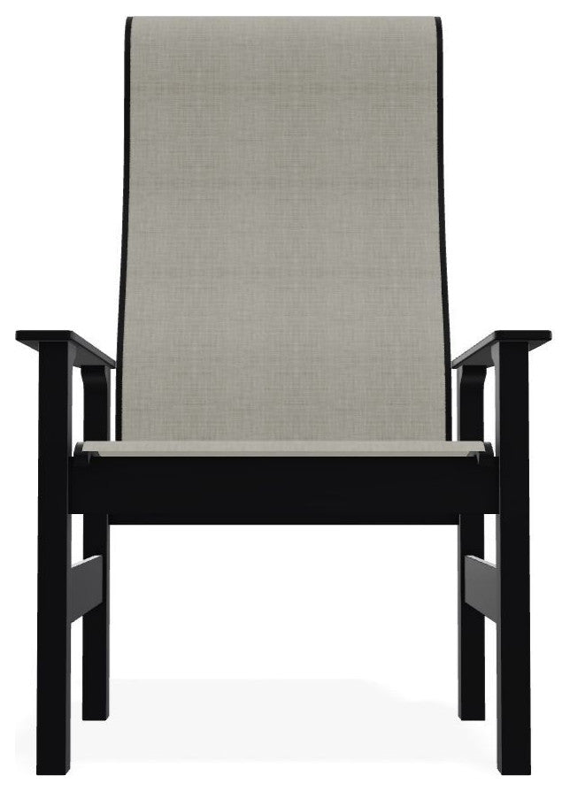Leeward Sling Outdoor Supreme Armchair, Ella/Black