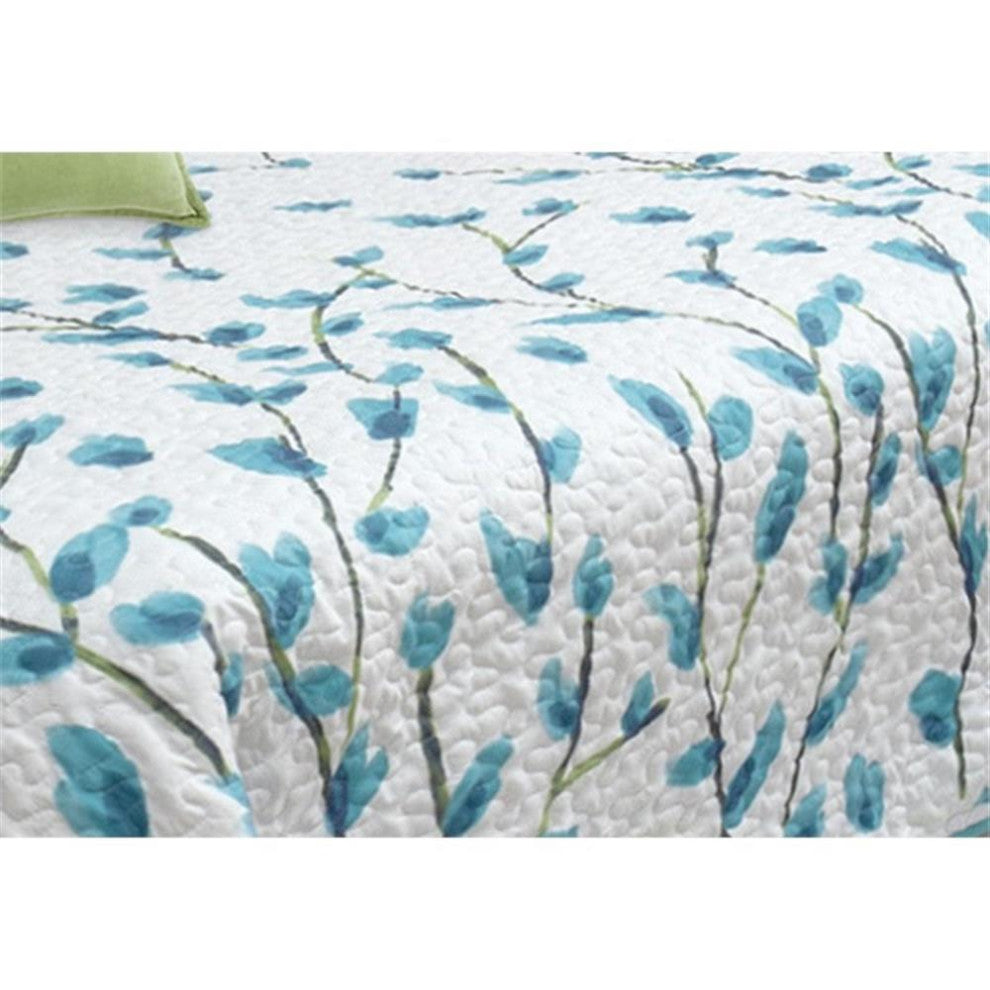 Safdie & Co. 2-piece Polyester Daphne Twin Quilt Set in Multi-Color