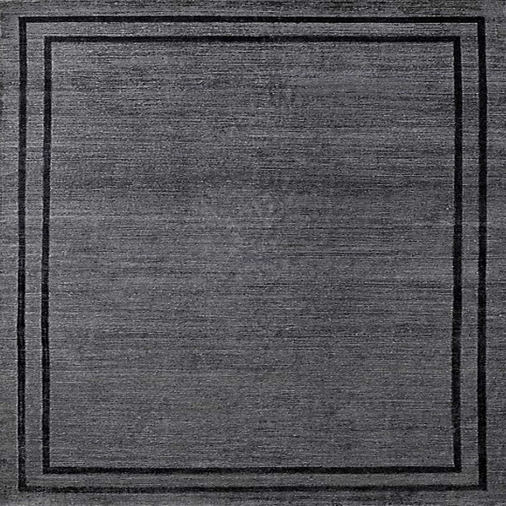 Ahgly Company Indoor Square Mid-Century Modern Area Rugs, 4' Square