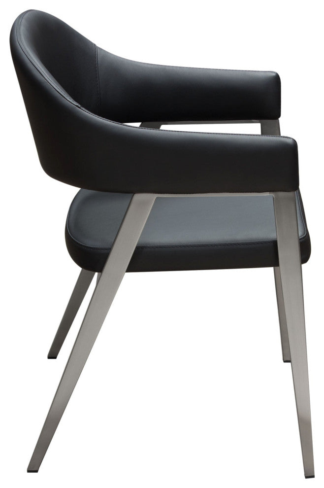 Adele 2 Accent Chairs, Black