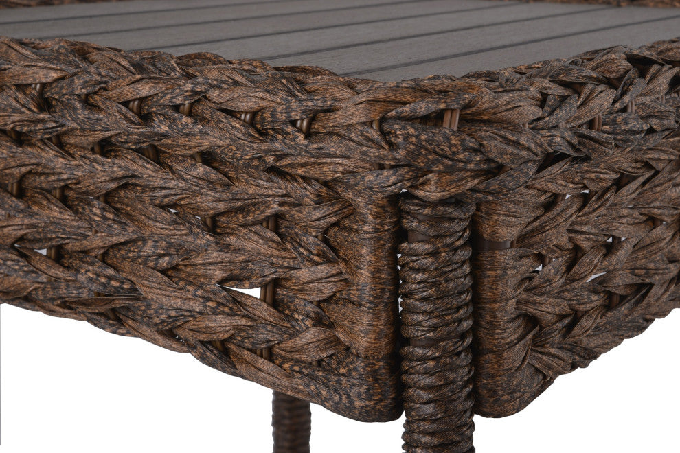 Outdoor Faux Sea Grass Garden Patio  Coffee  Table