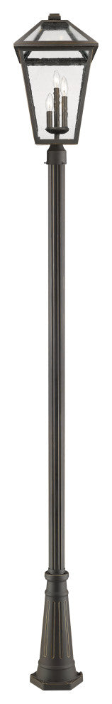 Zlite 579PHXLR-519P-ORB 3-Light Outdoor Post Mounted Fixture, Seedy