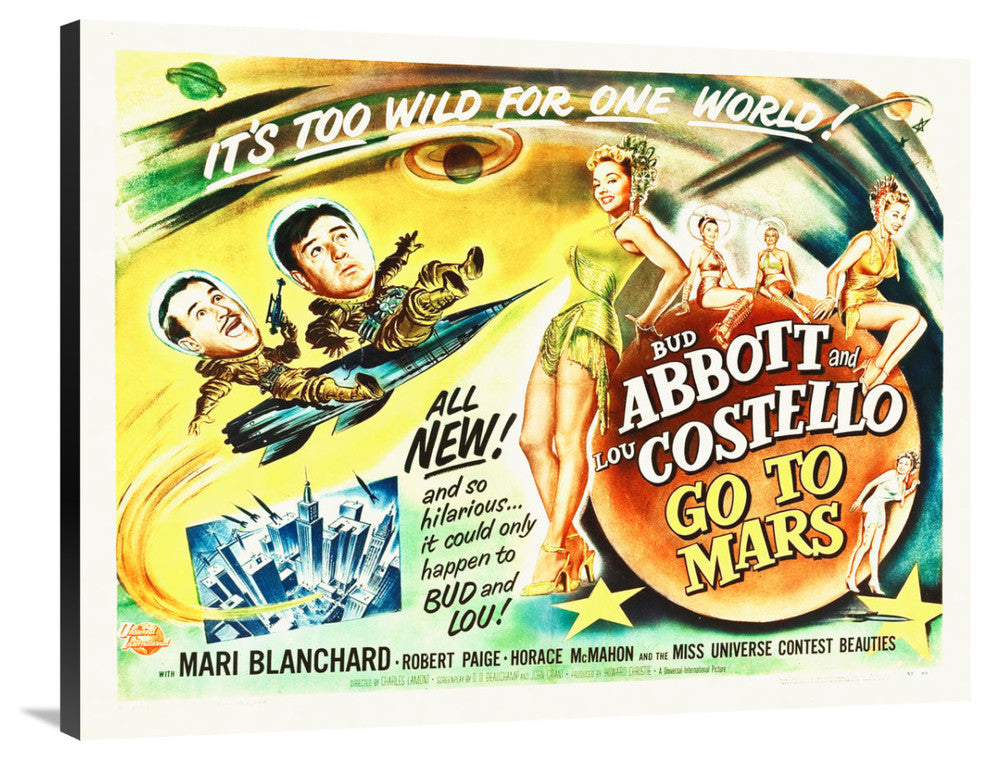"Abbott & Costello - Go To Mars" Canvas by Hollywood Photo Archive, 40x31"