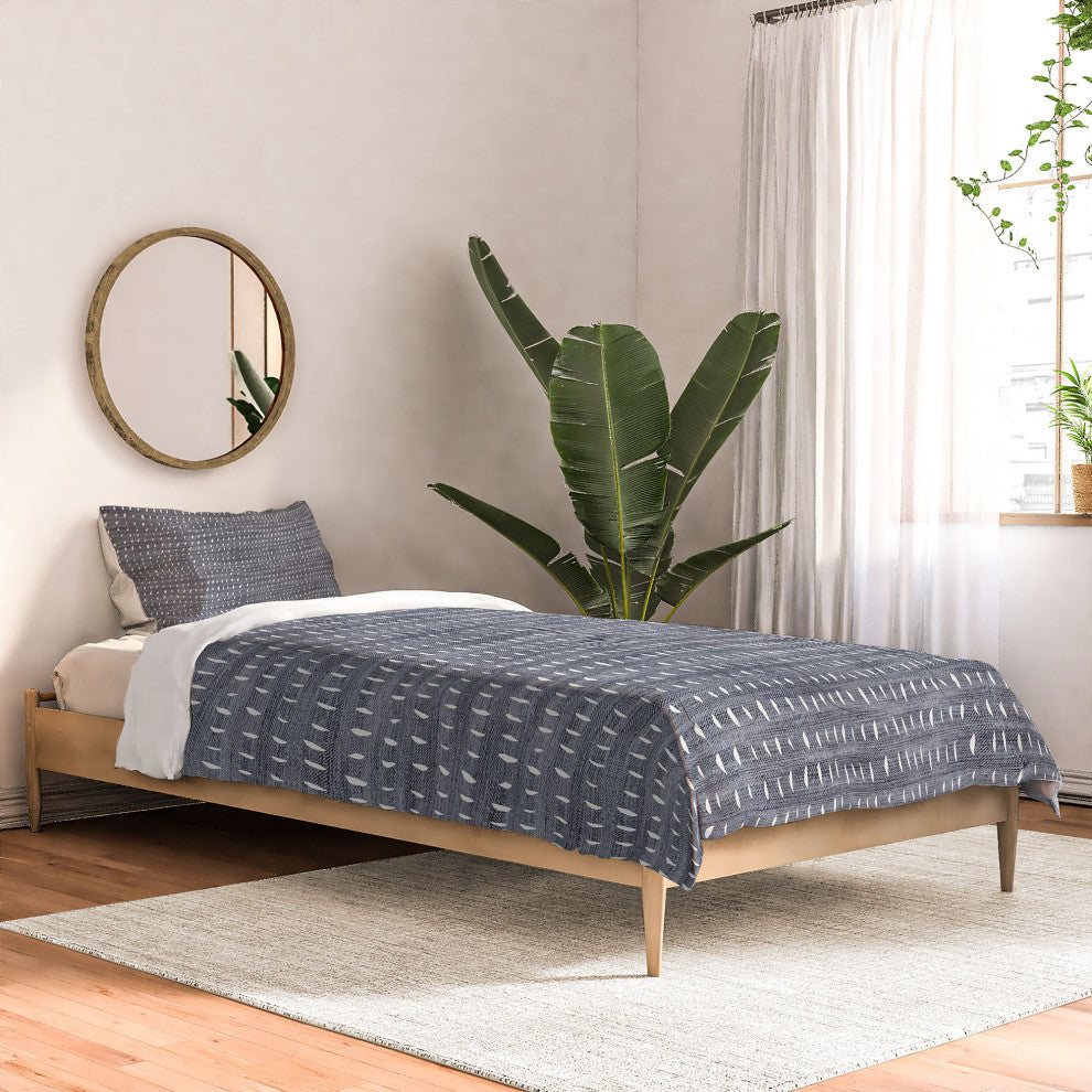 Deny Designs Holli Zollinger Bogo Denim Rain Light Bed in a Bag, Twin Xl