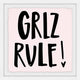 "Girlz Rule" Framed Painting Print, 24"x24"
