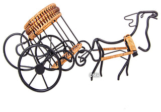 Moose-Drawn Sleigh Ride Wine Holder