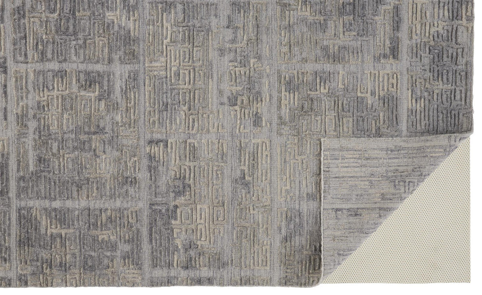 Weave & Wander Huntley Blue 9'x12' Hand Woven Area Rug