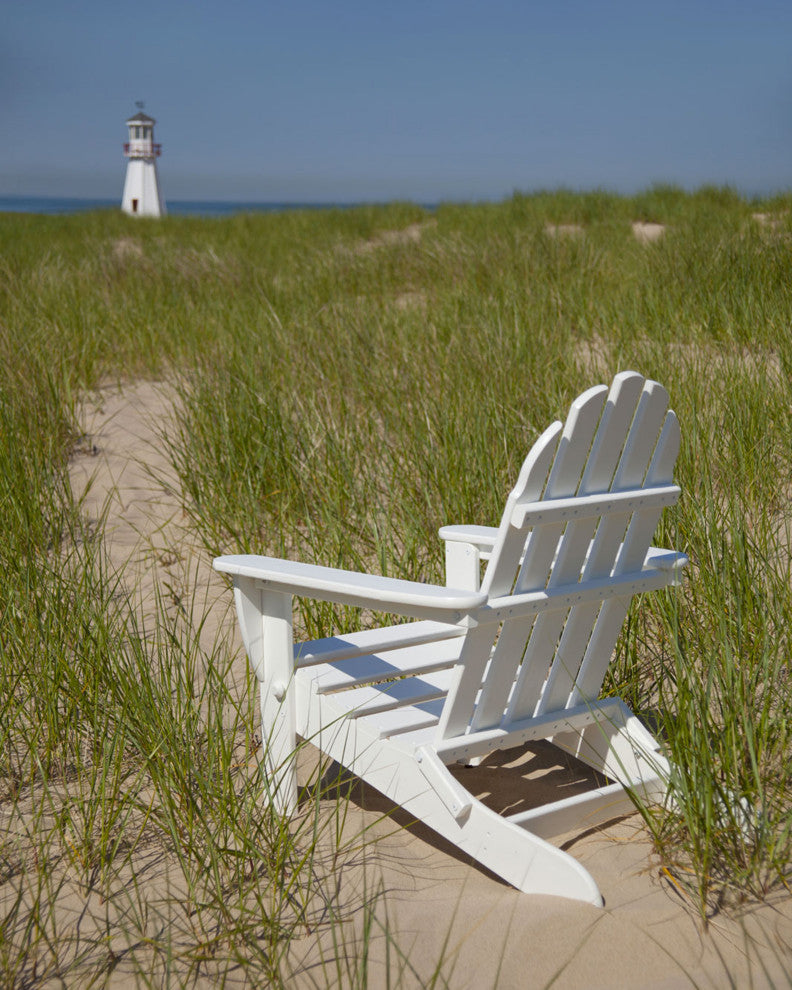 Polywood Classic Folding Adirondack Chair, Aruba