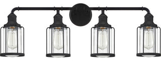 Quoizel LUD8634EK Four Light Bath, Earth Black Finish