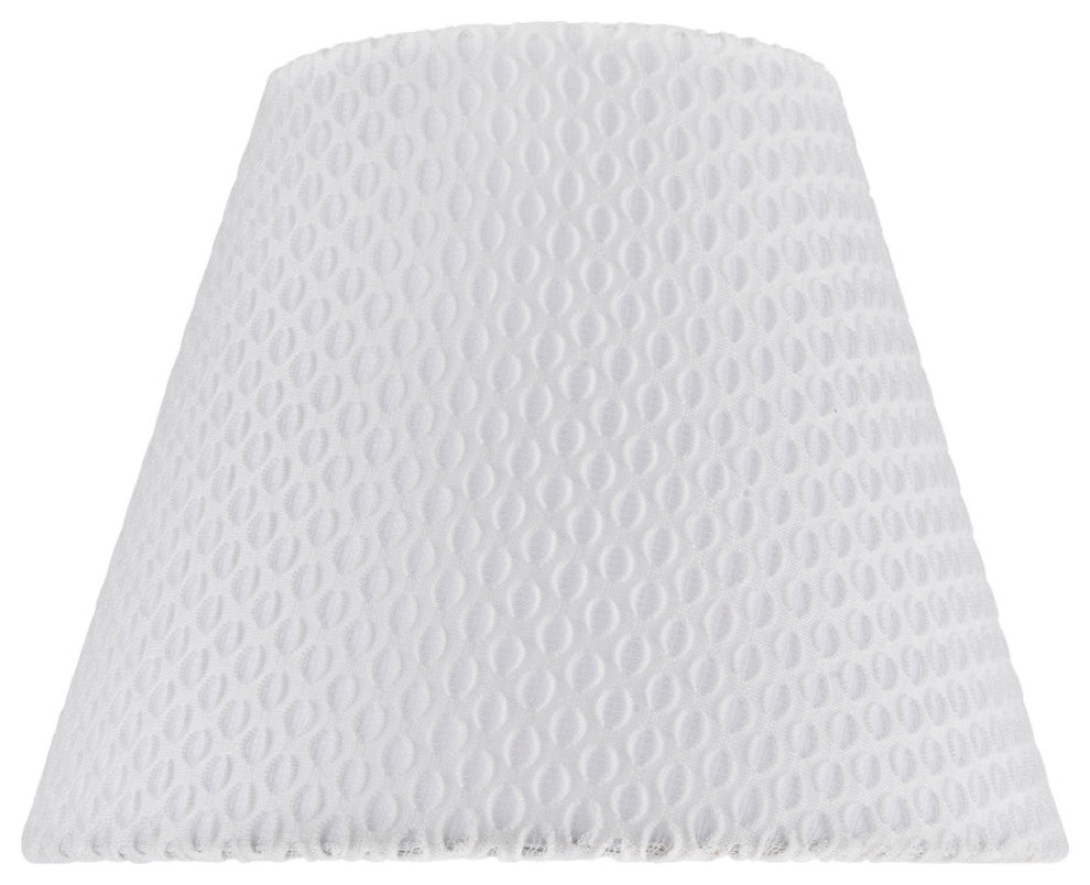 32175 Hardback Empire Shape Spider Lamp Shade, Off-White, 9" wide, 5"x9"x7"