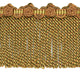 Bullion fringe Trim with Scroll & Rosette Header, Color# LX05 [Sold By The Yard]