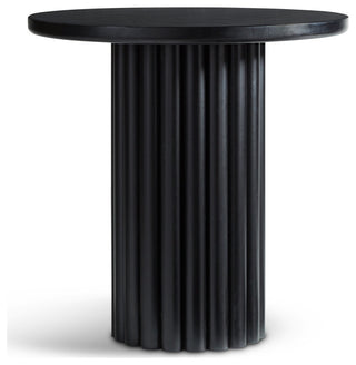 Lyla Solid Wood Counter Table, Charcoal