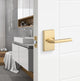 Rustic Series Logan Privacy Lever, Satin Brass