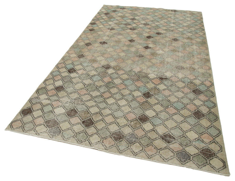 Rug N Carpet - Handwoven Anatolian 5' 4'' x 9' 7'' Distressed Area Rug