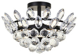 Eleana 14" Flush Mount, Black