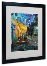 'Cafe Terrace' Matted Framed Canvas Art by Vincent van Gogh