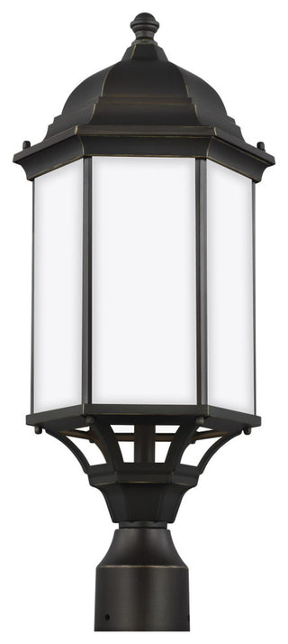 Sevier Large 1-Light Outdoor Post Lantern, Antique Bronze